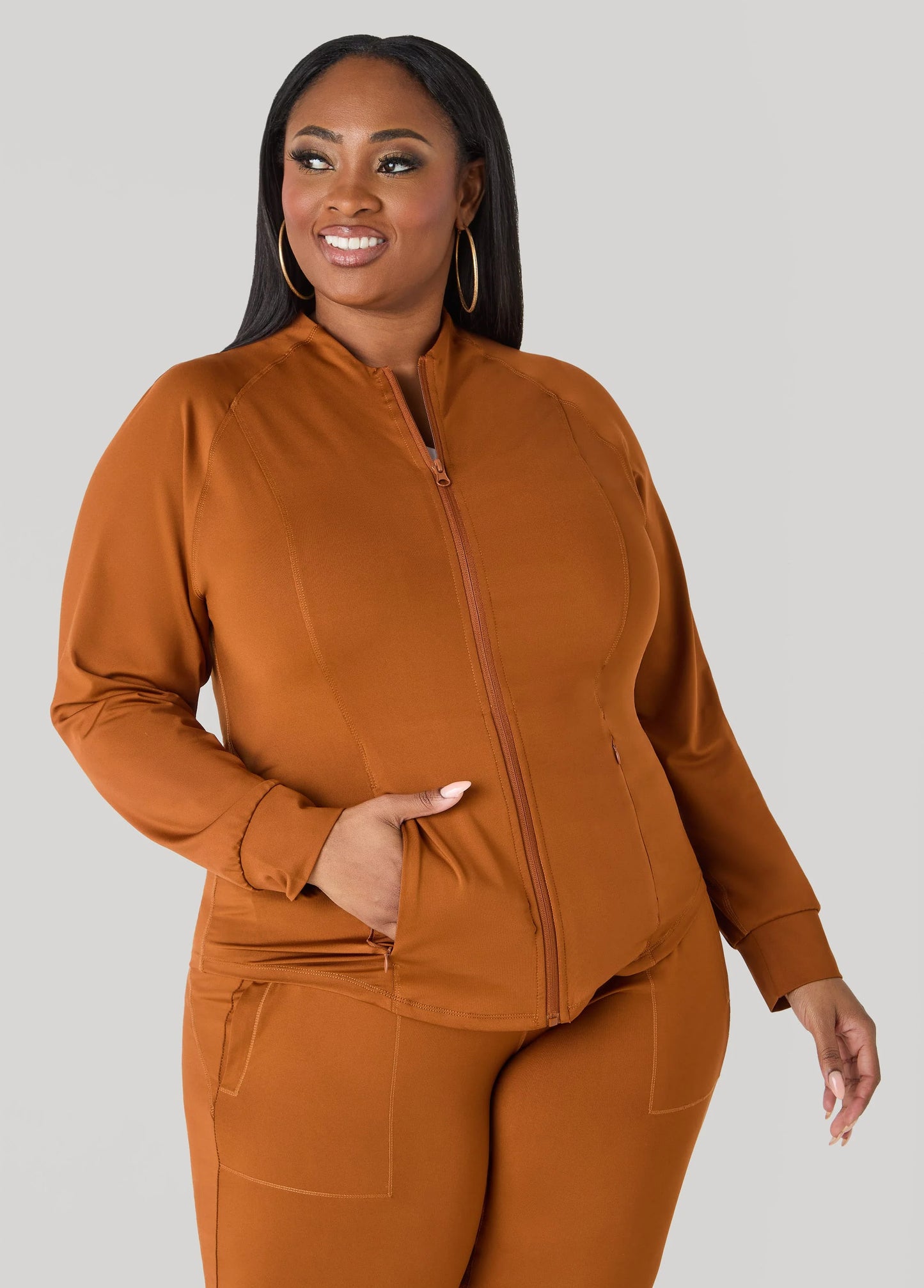 Zip Front Track Jacket