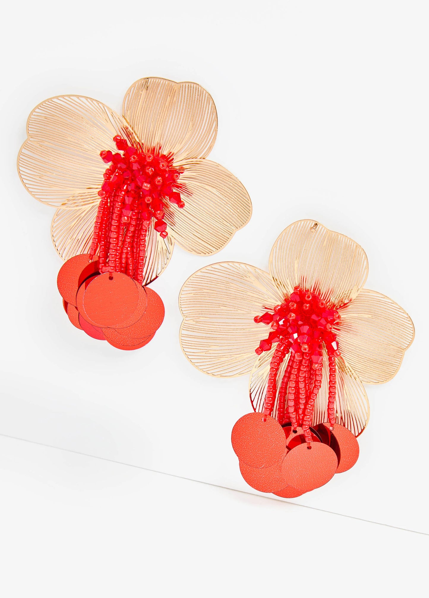 Embellished Flower Earrings