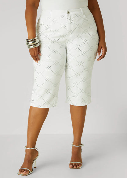 Crystal Denim Capris