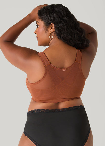 Close Front Wireless Posture Bra