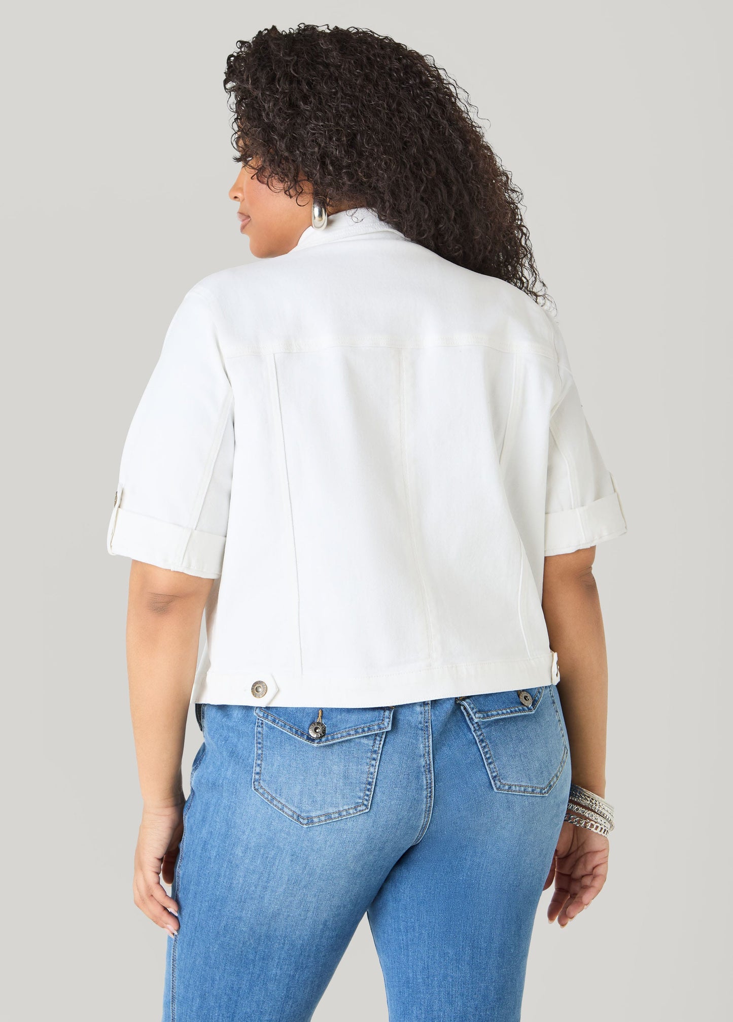 Cuffed Denim Jacket