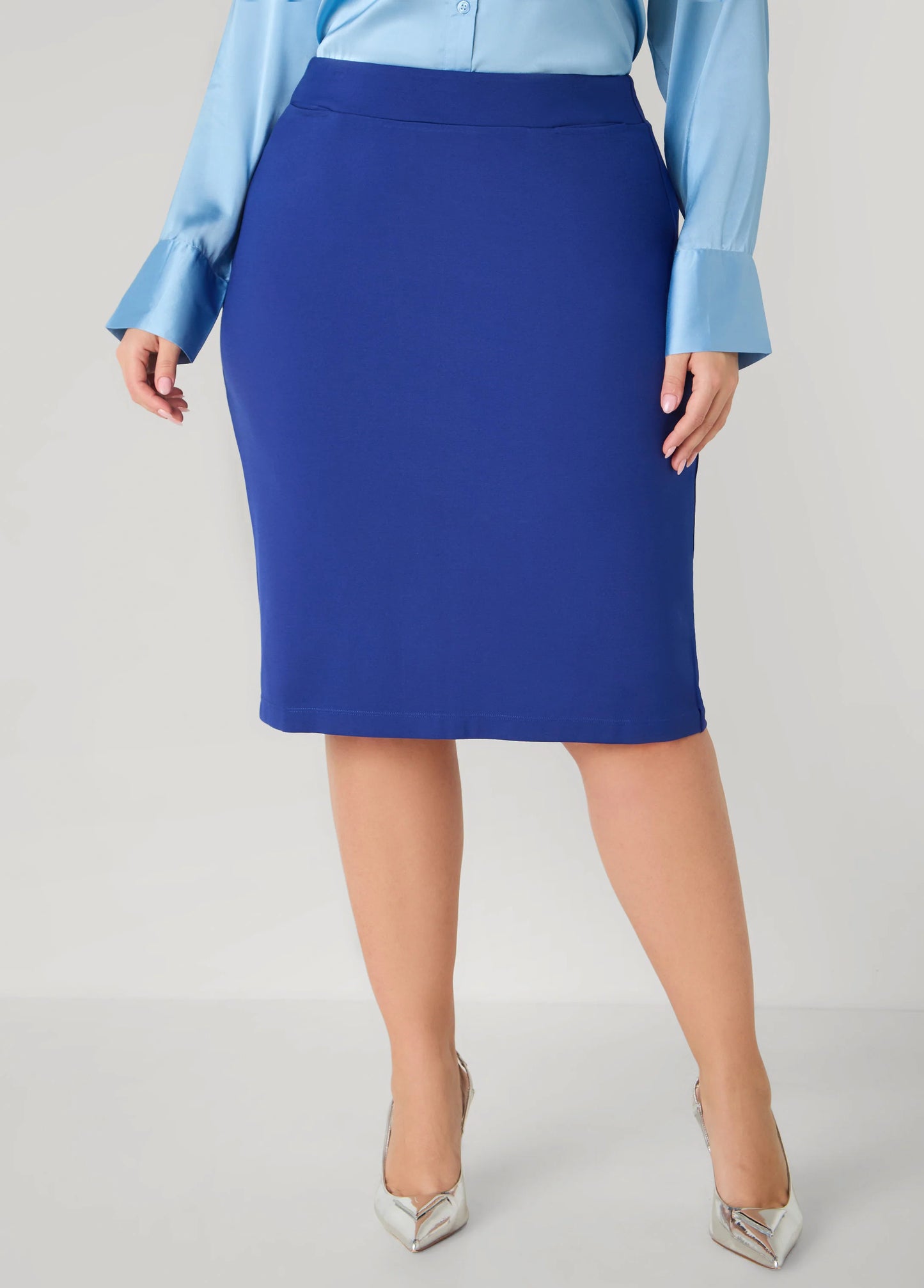 Slip On Ponte Pencil Skirt