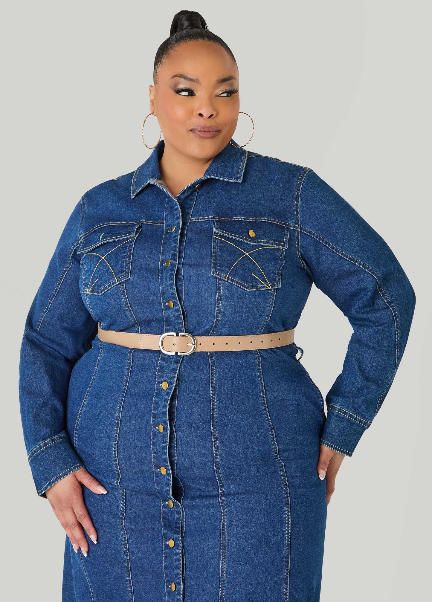 Crescent Buckle Pants Belt