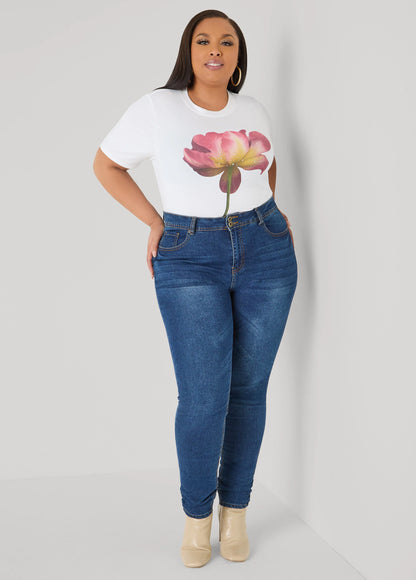 Crystal Flower Graphic Tee
