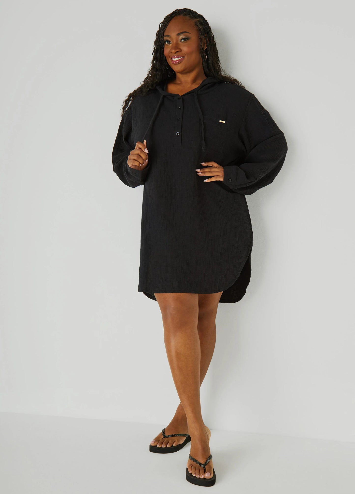 Nicole Miller Textured Cover Up