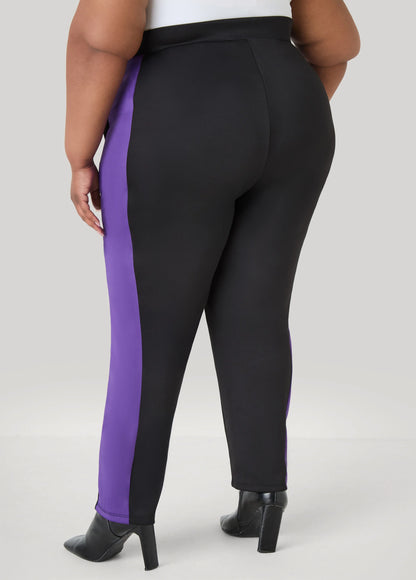 Two Tone Pull On Track Pants