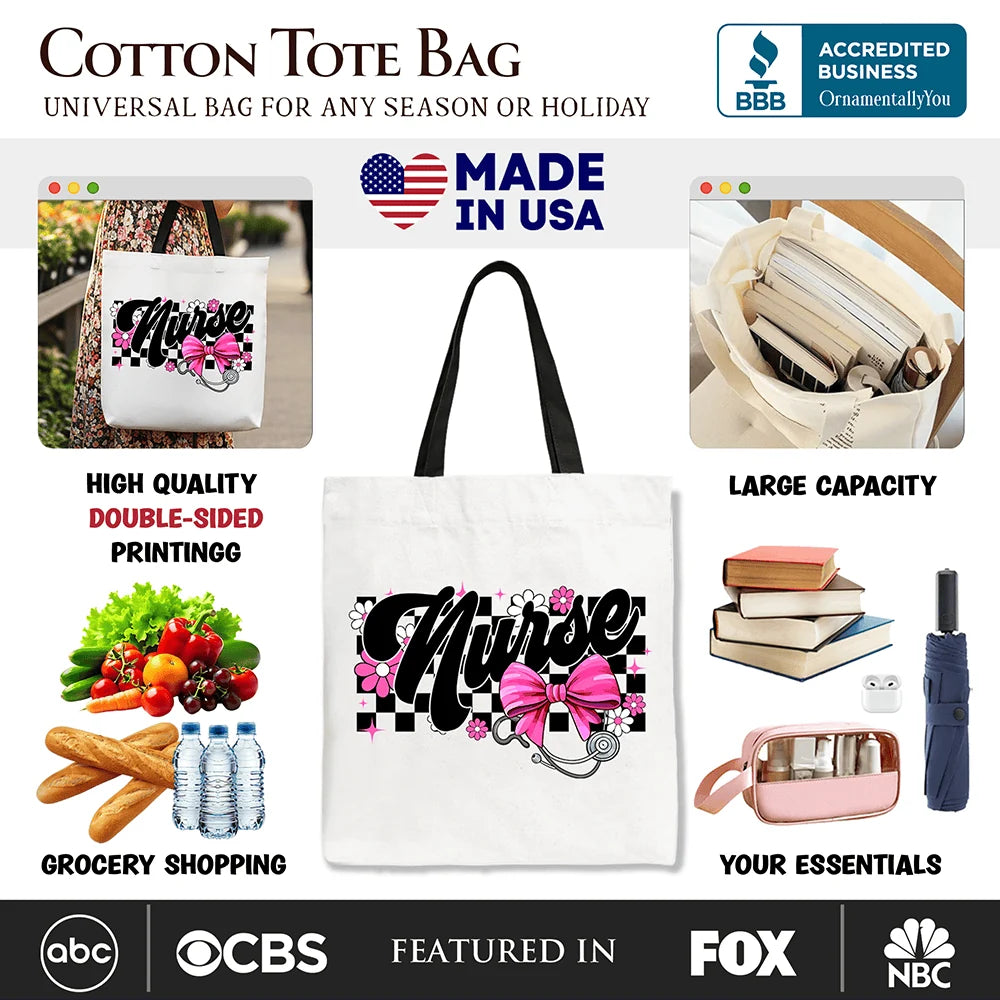 Nurse Canvas Tote Bag