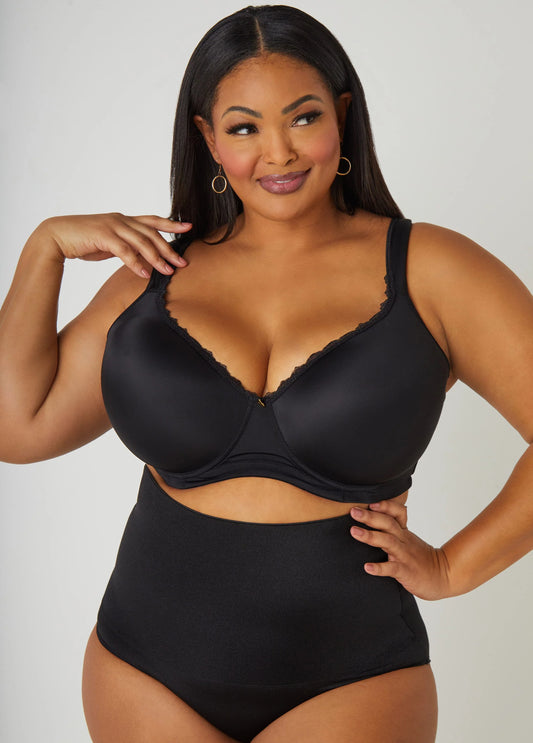 Lace Trim Full Coverage Butterfly Bra