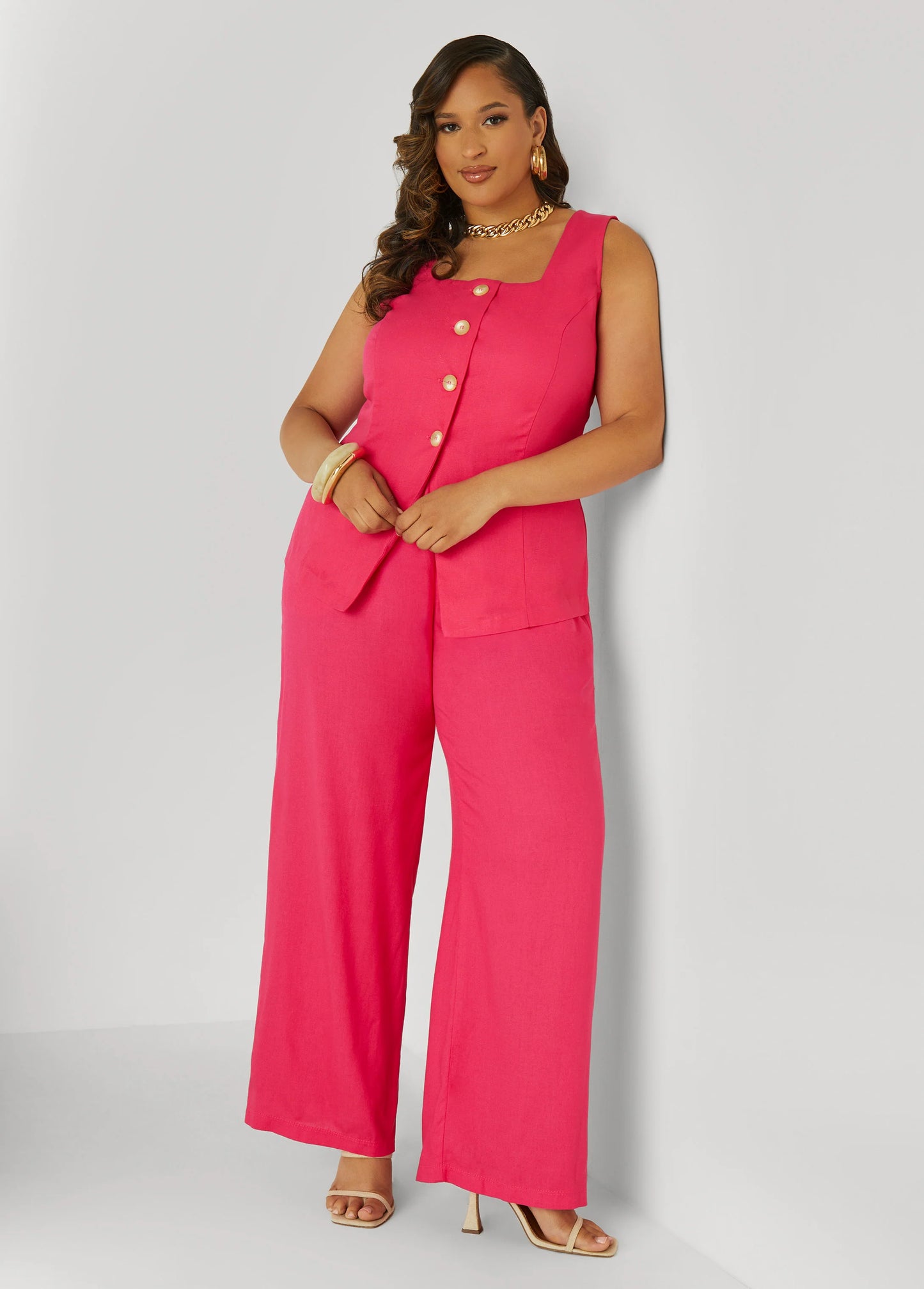 Button Front Vest