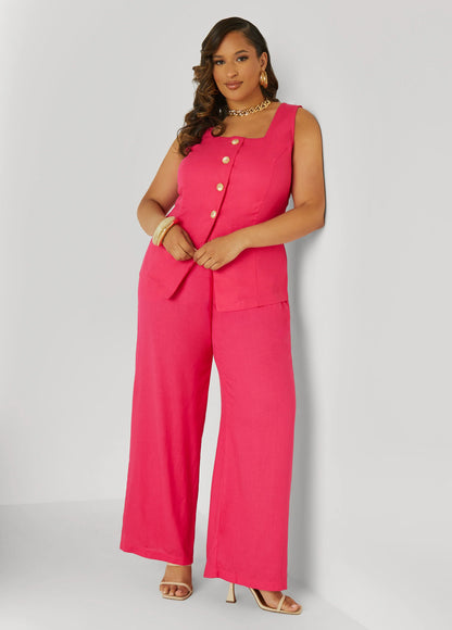 Button Front Vest
