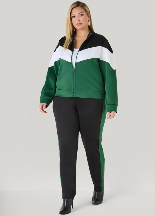 Two Tone Pull On Track Pants