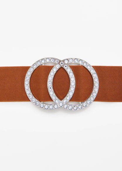 Crystal Circle Stretch Belt
