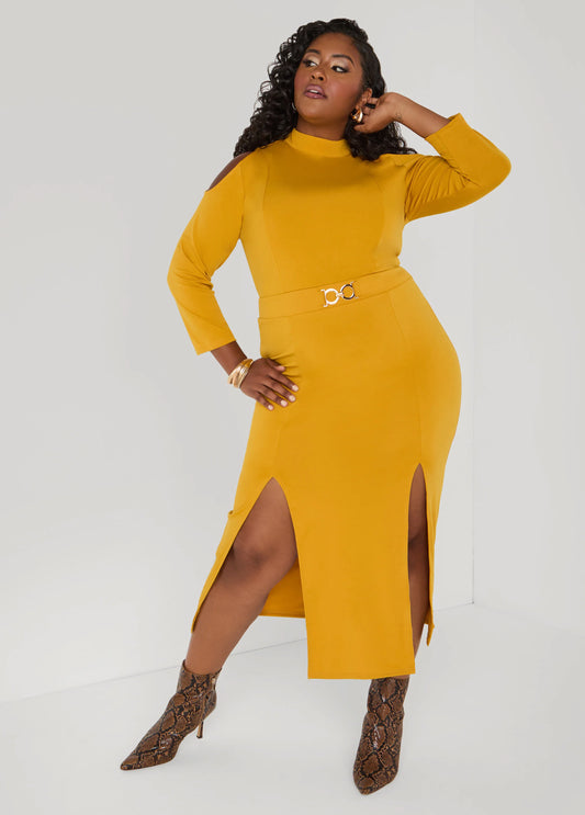 Cold Shoulder Maxi Dress