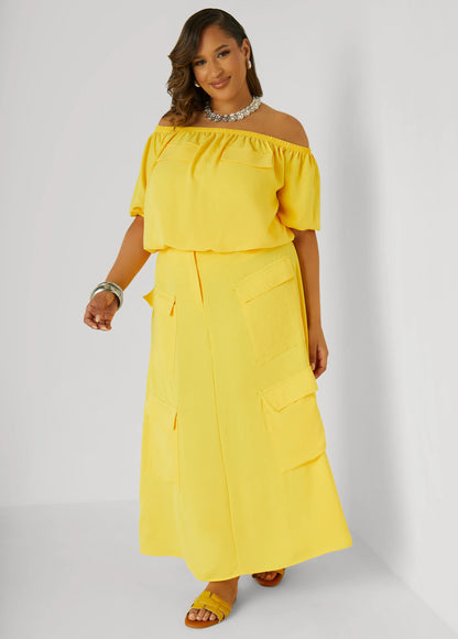 Textured Off The Shoulder Blouse