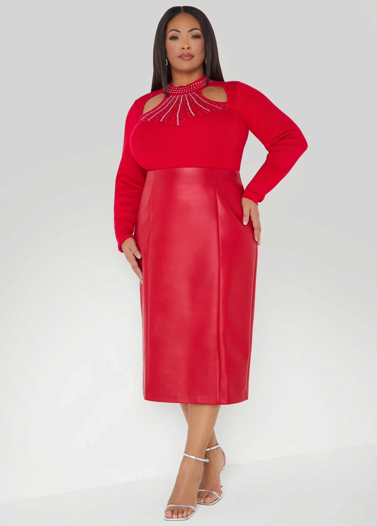 Cutout Crystal Sweater