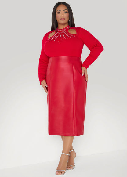 Cutout Crystal Sweater