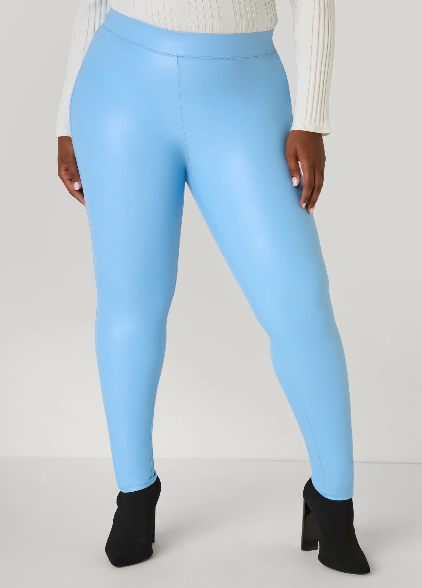 High Rise Faux Leather Leggings