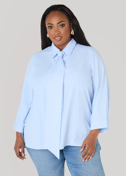 Poplin Tie Shirt