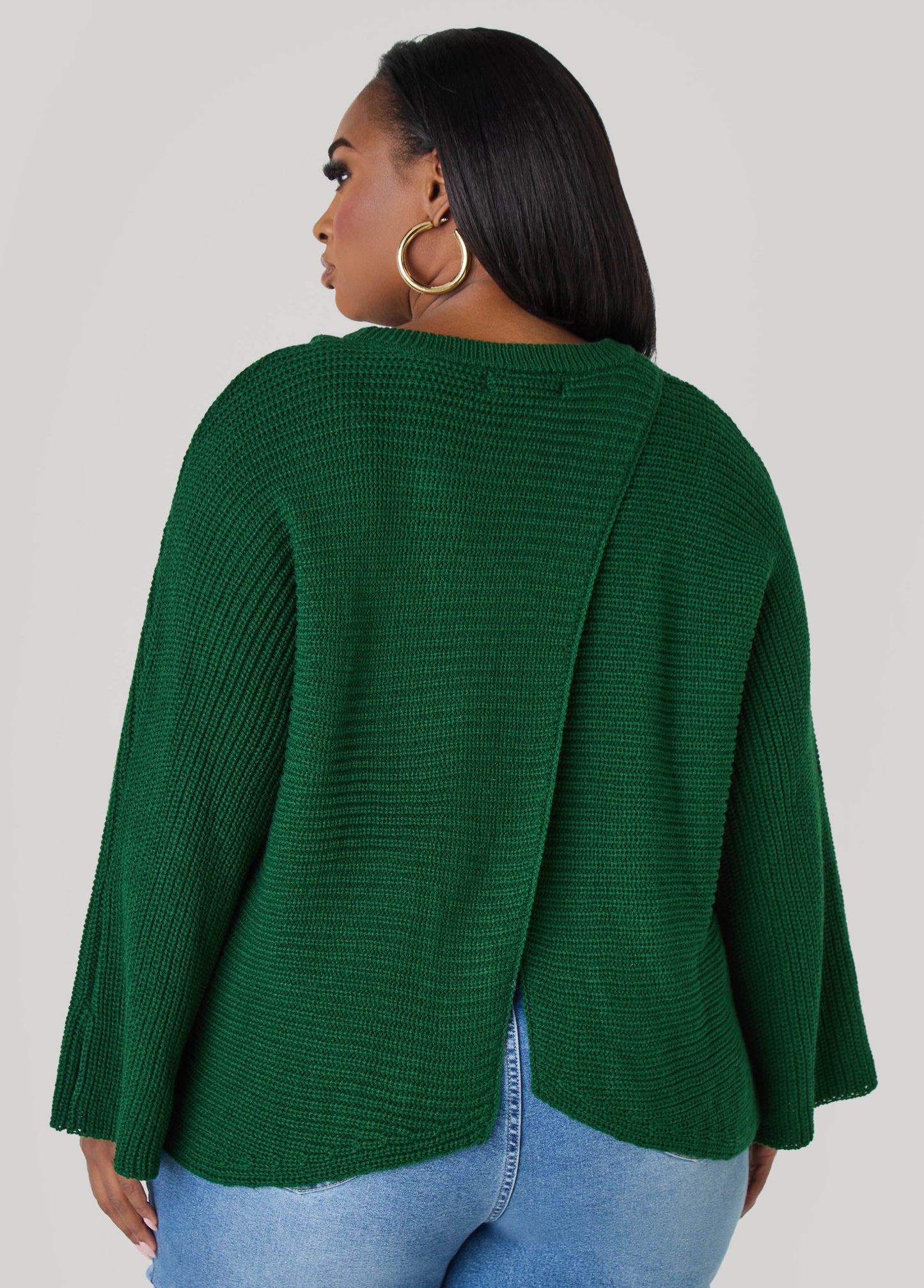 Crisscross Ribbed Sweater