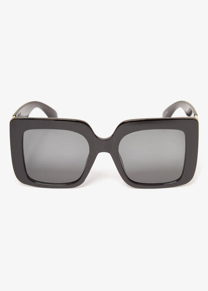 Chain Trimmed Square Sunglasses