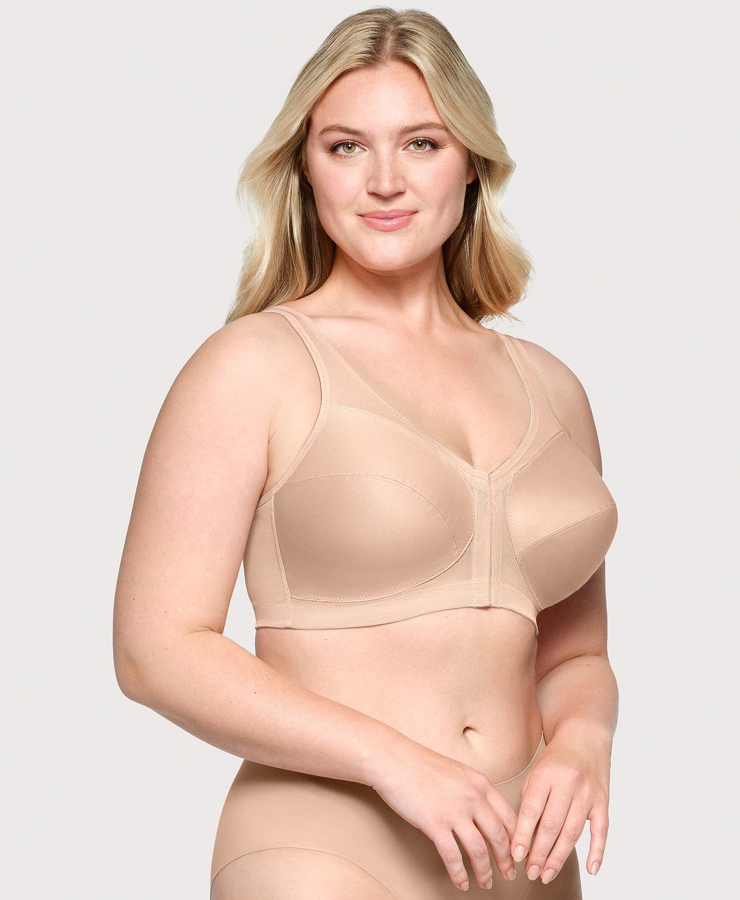 MagicLift Front-Closure Posture Back Bra Cafe