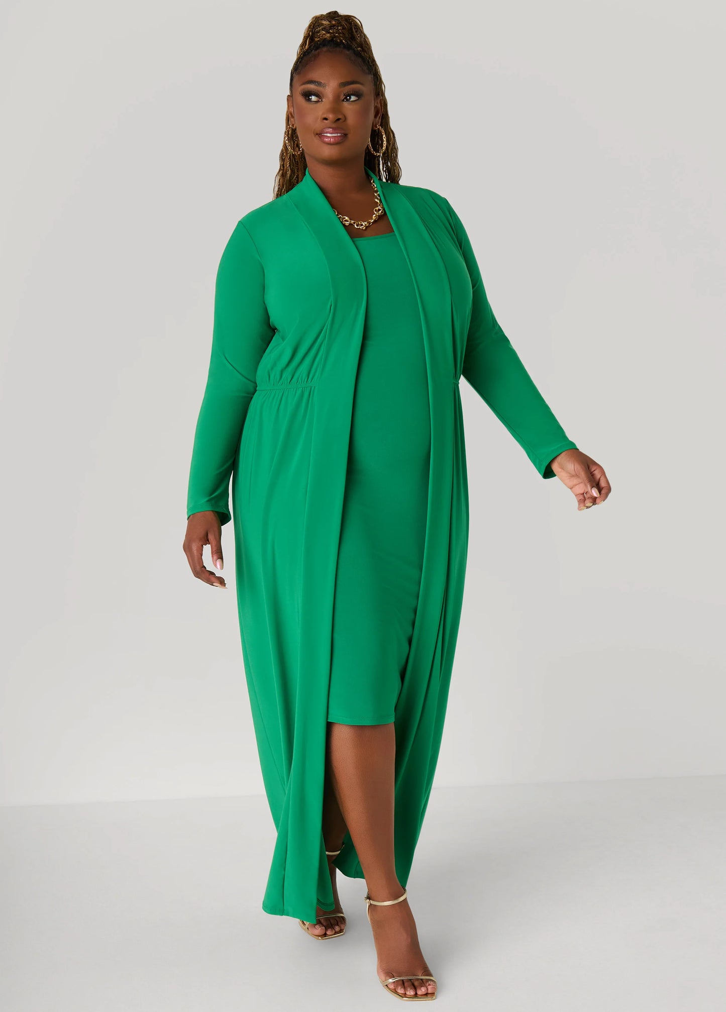 Open Front Knit Duster