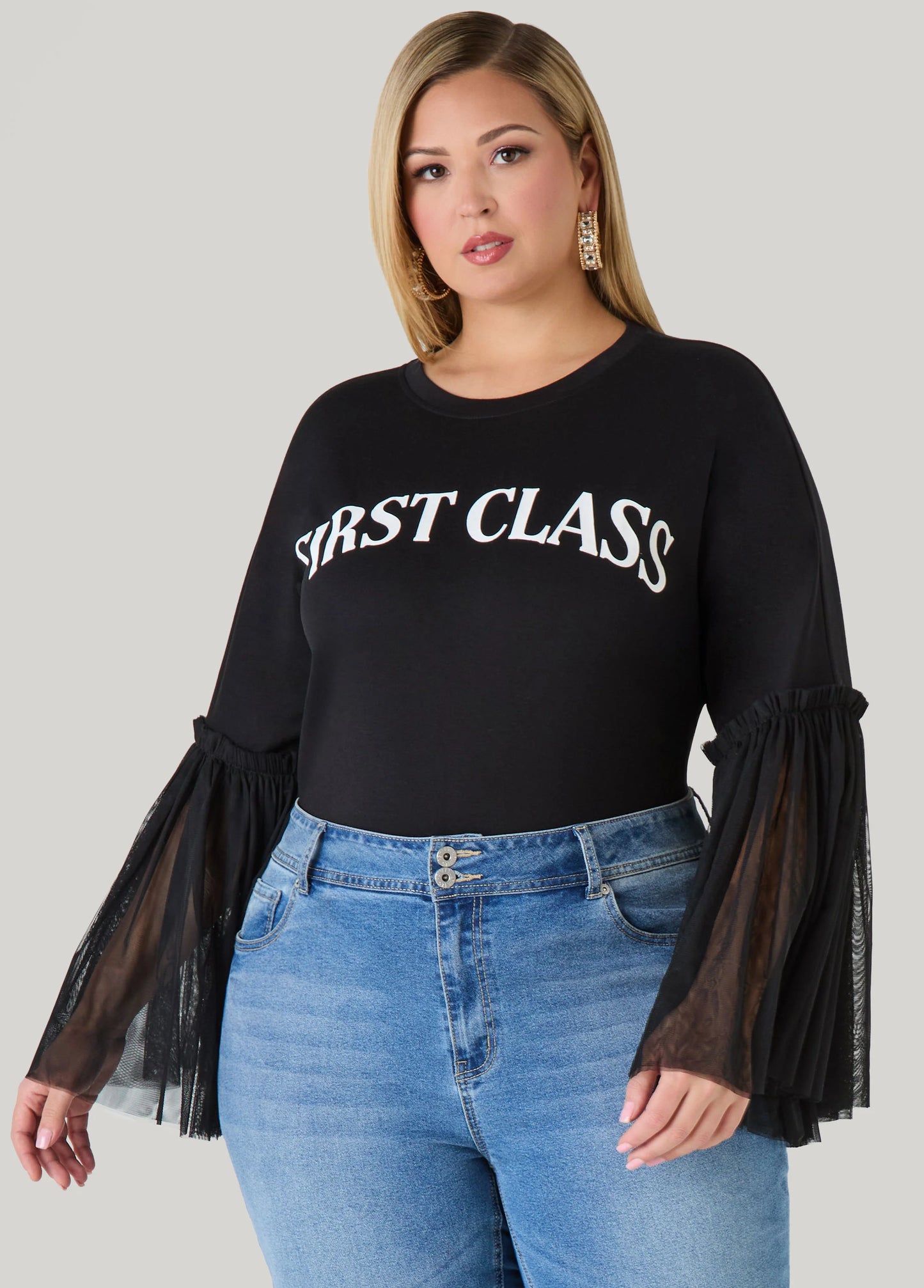 First Class Paneled Graphic Tee