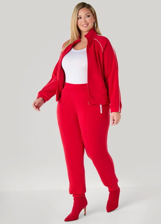 Piped Fleece Joggers