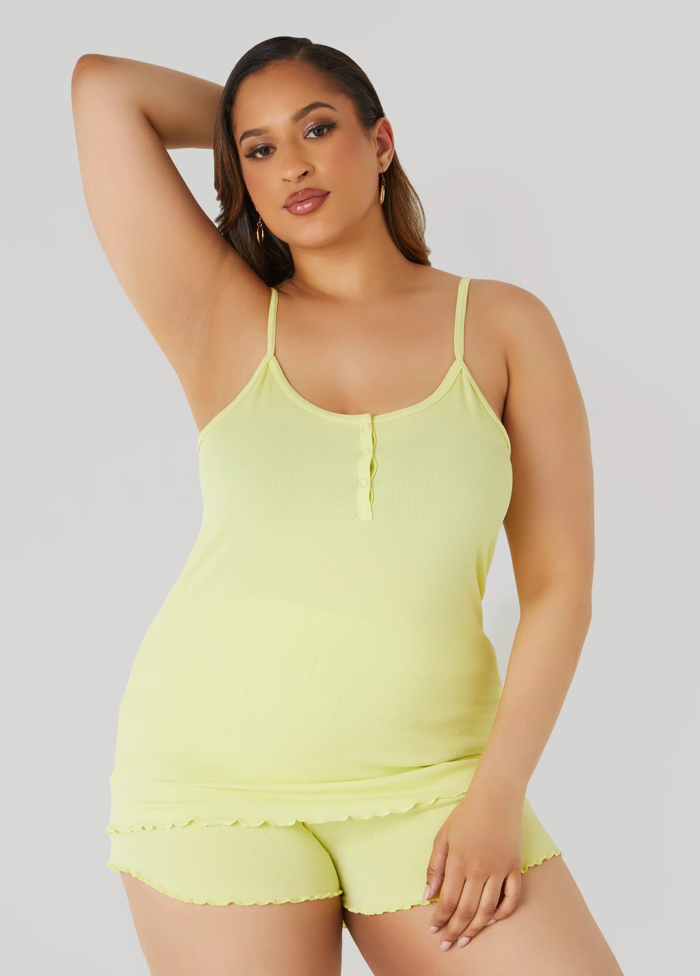 Love To Sleep Ribbed PJ Shorts Set