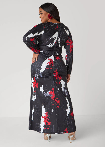 Tall Cutout Abstract Maxi Dress