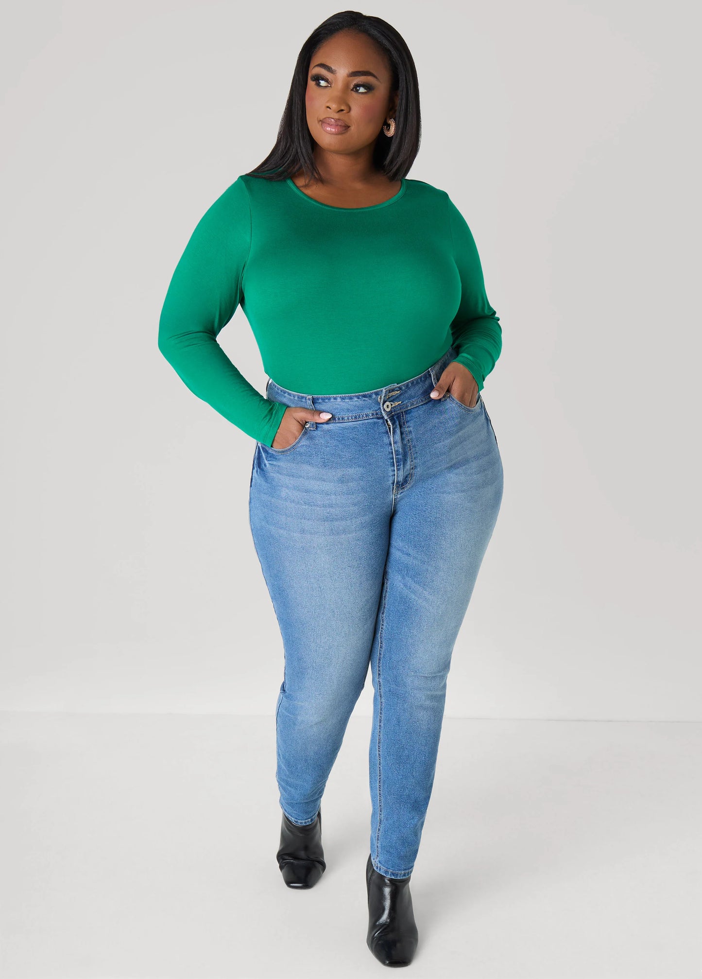 Basic Long Sleeved Jersey Tee