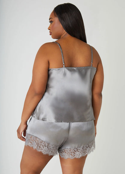 Lace Trimmed Cami & Shorts Set