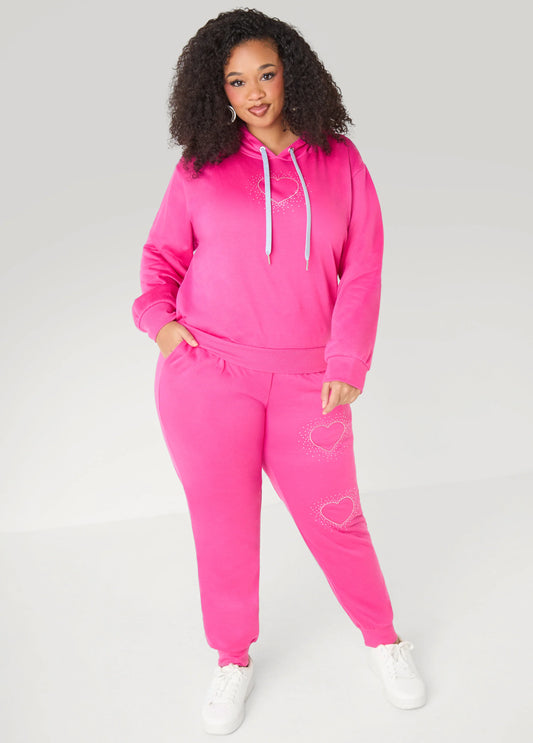 Crystal Heart Joggers